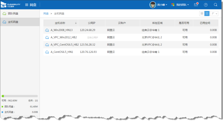 行云管家主机网盘